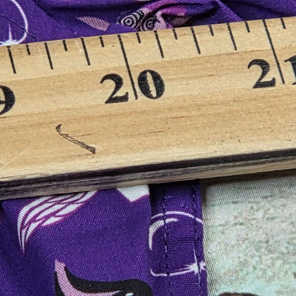 Jim Hensons Labyrinth Purple Short Sleeve Button-Up Shirt Mens Medium - Picture 7 of 8